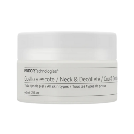 Crema reafirmante y antiarrugas para doble mentón, cuello y escote de Endor Technologies 