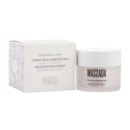 Crema hidratante para suavizar y renovar la piel del cuello y escote de Massada