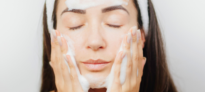 Cosméticos doble limpieza facial 