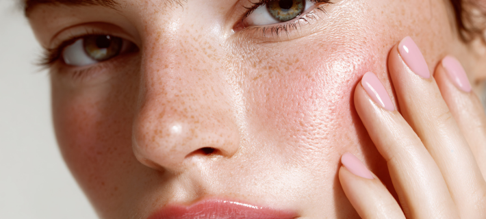 Piel sensible con puntos negros