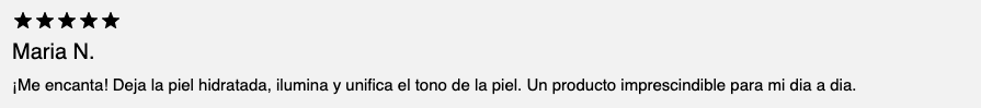 Opiniones: "me encanta"